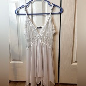 Avidlove white lingerie dress